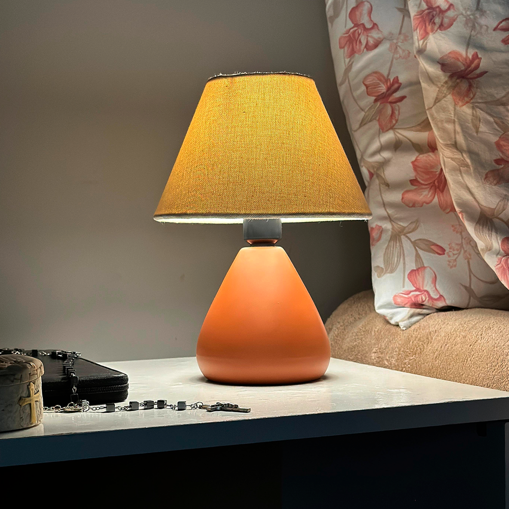 Abajur Gota de Cerâmica com Cúpula