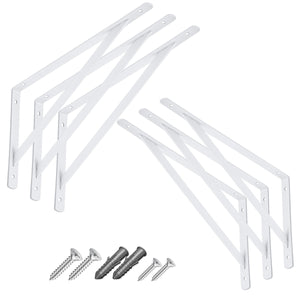 Kit 6 Suporte Mão Francesa de Ferro 27cm Reforçada