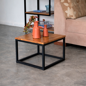 Mesa de Centro Industrial 40x40cm