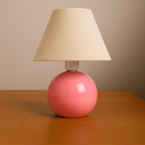 Abajur Bolinha de Cerâmica com Cúpula