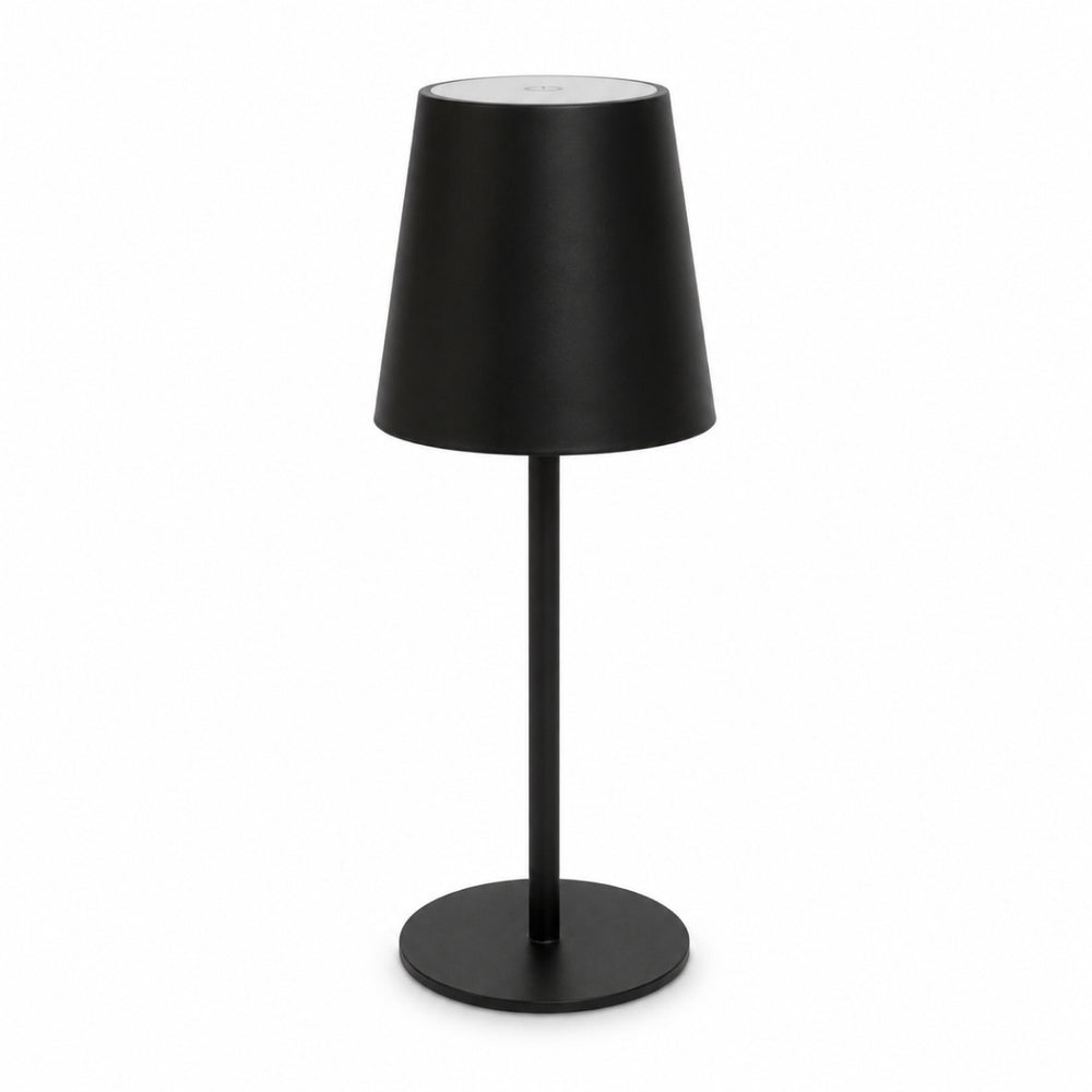 Abajur touch LED sem fio preto