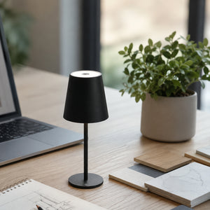 Abajur touch LED com carregamento USB-C