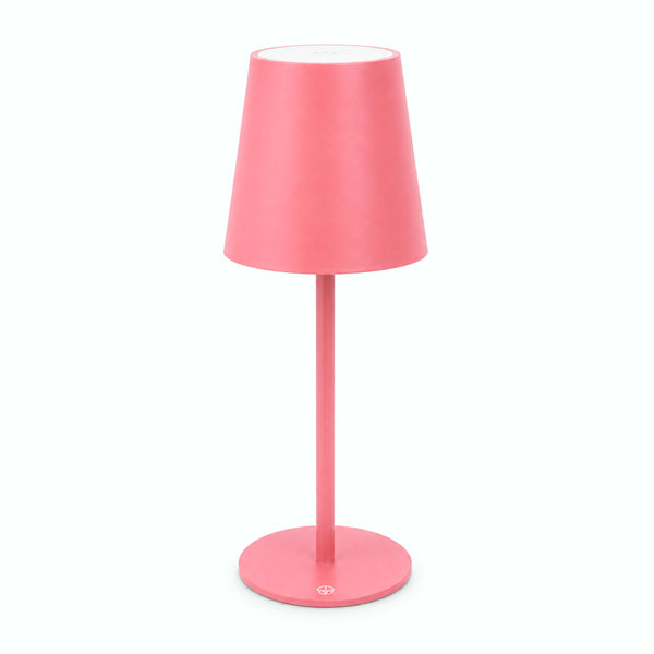 Abajur touch LED sem fio rosé