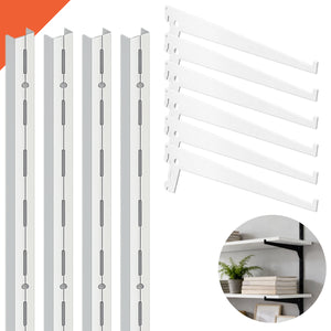 6 Trilhos 200cm + 36 suportes 30cm