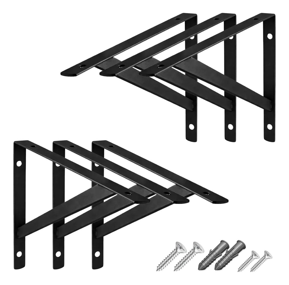 Kit mão francesa de ferro 17 cm preta