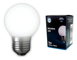 Lâmpada bolinha LED G45 3W branco frio