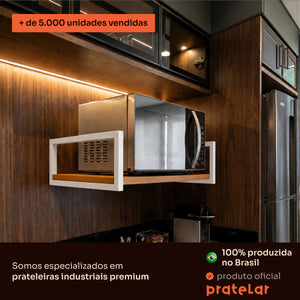 Prateleira industrial branca 60x30 cm Pratelar, mais de 5.000 unidades vendidas #60x30cm #branco